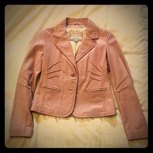 Maxima Pink Leather Jacket